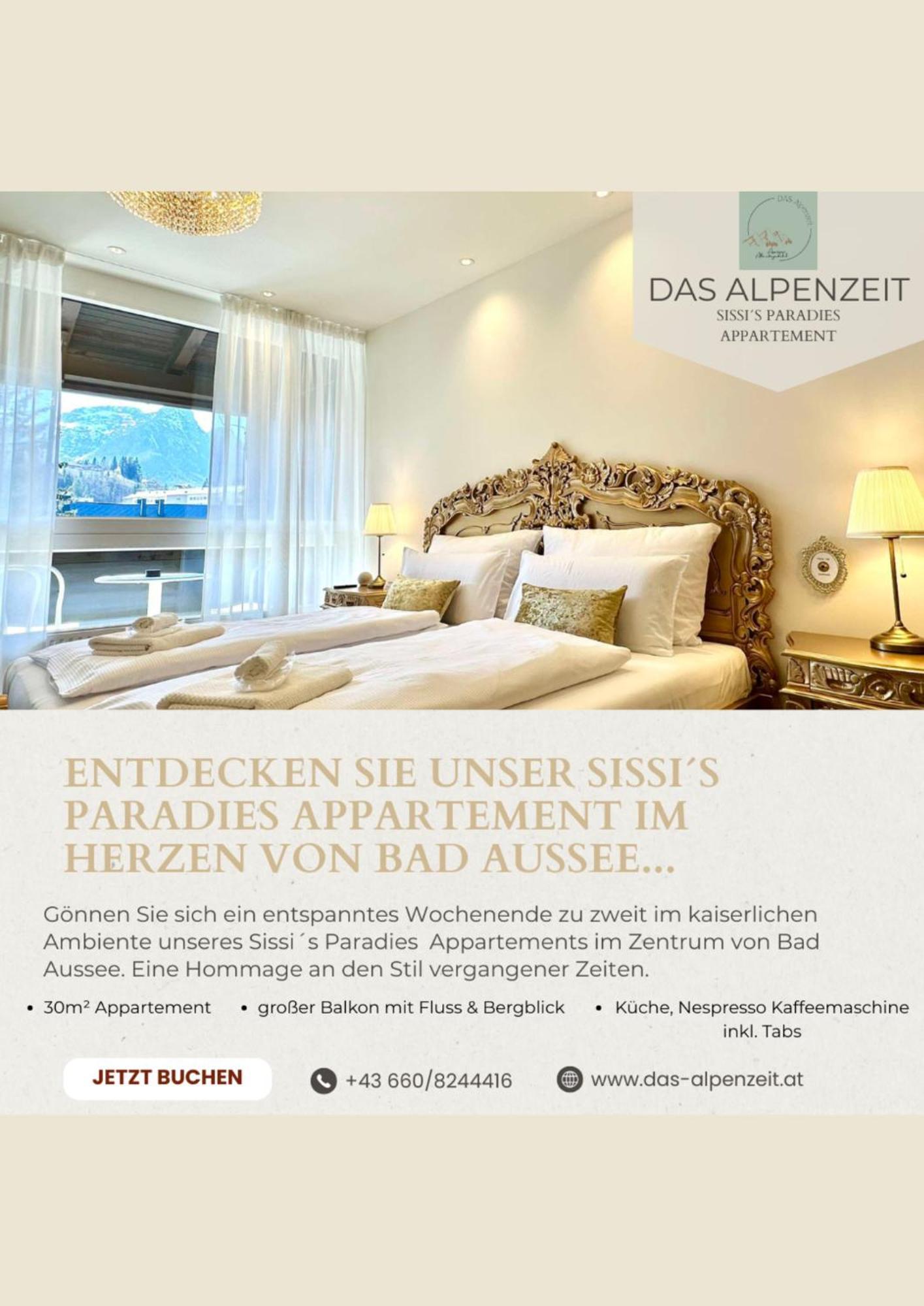 Das Alpenzeit Appartement Mit Just Private Terrasse (Adults Only) Bad Aussee Extérieur photo